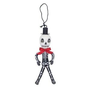 Ornament Joe Spencer Skelly‎ Skeleton Gathered Traditions Halloween Tin NWT